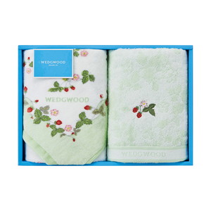 ウェッジウッド フェイスタオル2P（グリーン）【出産内祝い】