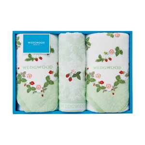 ウェッジウッド フェイス2P・ウォッシュタオル1P（グリーン）【出産内祝い】