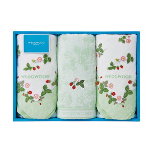 ウェッジウッド フェイスタオル3P（グリーン）【出産内祝い】