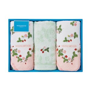 ウェッジウッド フェイスタオル3P（ピンク）【出産内祝い】