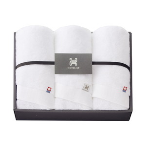 今治タオル HOTELIST フェイスタオル3P（ホワイト）【出産内祝い】