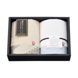 瀬戸内テーラー フェイスタオル2P（ベージュ）【出産内祝い】