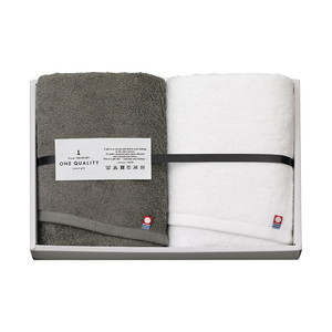 今治タオル ONE QUALITY フェイスタオル2P（トープグレー）【出産内祝い】