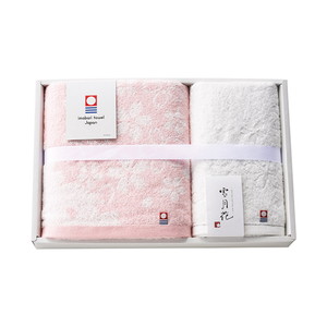 今治タオル 雪月花II バス1P・フェイスタオル1P【出産内祝い】