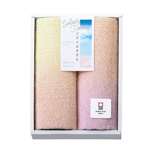Solairo Towel（ソライロタオル） 今治産タオル フェイスタオル2P（ピンク）【出産内祝い】