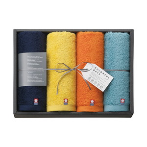 カラフルデイズ フェイスタオル4P【出産内祝い】