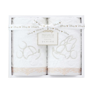 ディズニー プレミアム エターナリー ゲストタオル2P（ホワイト）【出産内祝い】