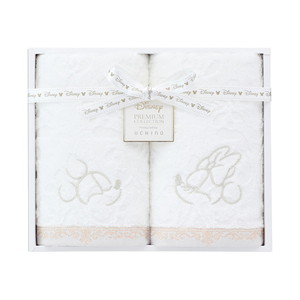 ディズニー プレミアム エターナリー フェイスタオル2P（ホワイト）【出産内祝い】