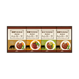 飛騨高山ファクトリー 松阪牛・近江牛・飛騨牛仕込み食べくらべハンバーグ詰合せ B【出産内祝い】