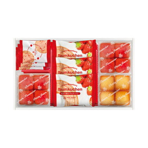 あまおう苺バウムクーヘン＆プチフィナンシェ ギフトボックスC【出産内祝い】