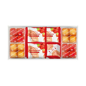 あまおう苺バウムクーヘン＆プチフィナンシェ ギフトボックスD【出産内祝い】