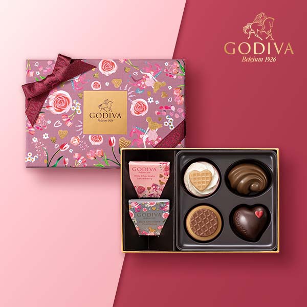 GODIVA メリーゴーランド ワッフル アソートメント（6粒入）【出産内祝い用】