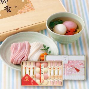 【名入れ専用】宝屋本店 慶びのめんめん・今治タオルセット（木箱入）C