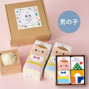 【名入れ専用】 新潟県産無洗米こしひかり ライスドール（男の子）A