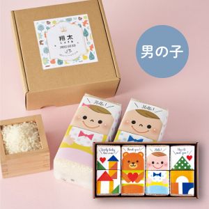 【名入れ専用】 新潟県産無洗米こしひかり ライスドール（男の子）B