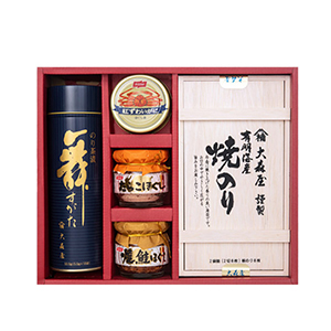 大森屋海苔・ほぐし瓶・カニ缶・茶漬【出産内祝い】
