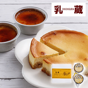 【送料無料】乳蔵 ベイクドチーズケーキとあいすプリン【出産内祝い】