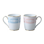 Noritake（ノリタケ） レースウッドゴールド マグペアセット（色変り）【出産内祝い用】