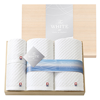 今治The WHITE（木箱）　バス2P・フェイスタオル2P【出産内祝い用】